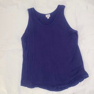 EUC LLR tank top. 2XL solid purple
